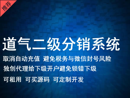 南京市道气二级分销系统 分销系统租用 微商分销系统 直销系统